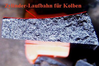 Zylinder-Bruchstück eines 61er Zylinders