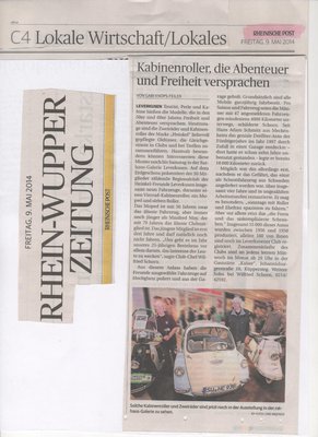 Rheinische Post / Rhein-Wupper Zeitung 08.05.2014