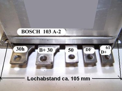 Anschlussfahnen waagerecht