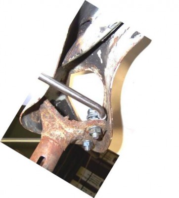 Habe zum Fotogafieren 2 Stäbe provisorisch gebogen, sind icht<br />die Original-Streben !