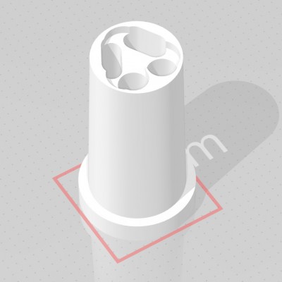 Bild 1. 3D-Modell LED-Fassung