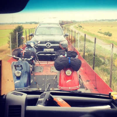 Zeit zum Ausruhen – das Flügelrad bringt uns nach Sylt.