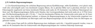 STVO_§51_1937.jpg (234.87 KiB) 2445 mal betrachtet Auszug aus der StVO von 1937 / §51