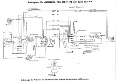 Schaltplan Tourist 103 A-1, m.E. das Original