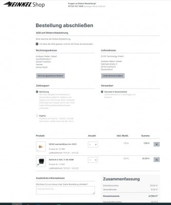 Bestellung