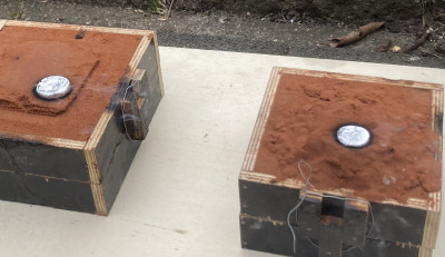 Fertig gegossen, noch in der Form