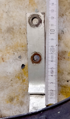 Länge des vorderen Halters